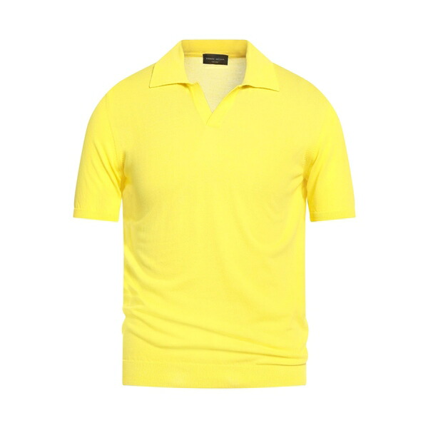 【送料無料】 ロベルトコリーナ メンズ ニット&セーター アウター Sweaters Yellow