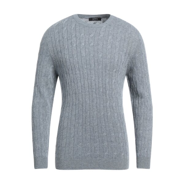 【貨物輸送無料】 アルファス テューディオ メンズ 編み物\u0026プルオーバー アウター Sweaters Blue ニット・セーター-トップス