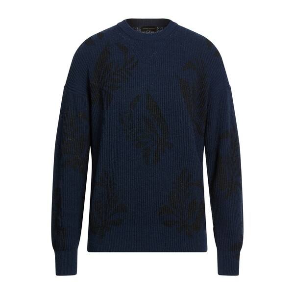 【貨物輸送無料】 ロベルトコリーナ メンズ 編み物\u0026プルオーバー アウター Sweaters Blue