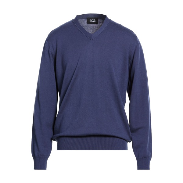 【送料無料】 アルファス テューディオ メンズ ニット&セーター アウター Sweaters Blue 23,850円