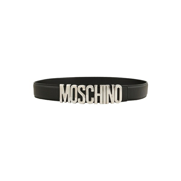 【送料無料】 モスキーノ メンズ ベルト アクセサリー Belts Black