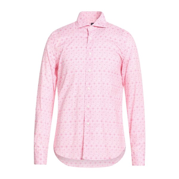 【送料無料】 フェデーリ メンズ シャツ トップス Shirts Pink|asty