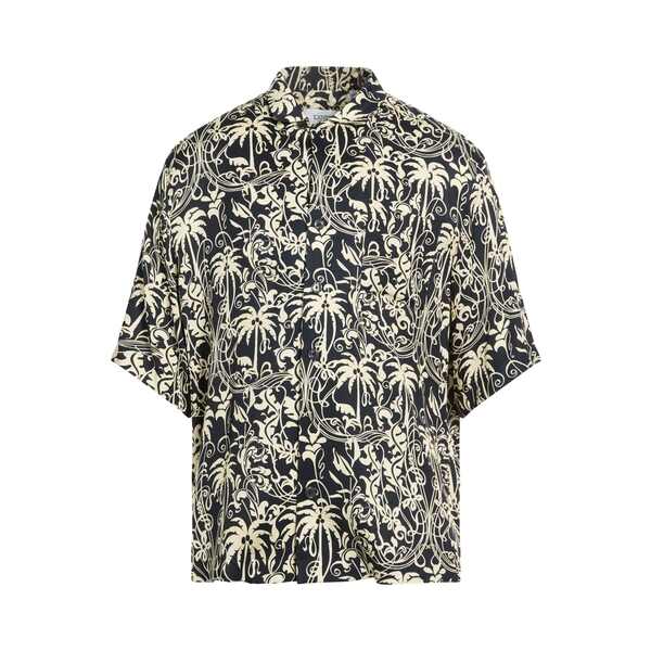 【送料無料】 ラネウス メンズ シャツ トップス Shirts Black