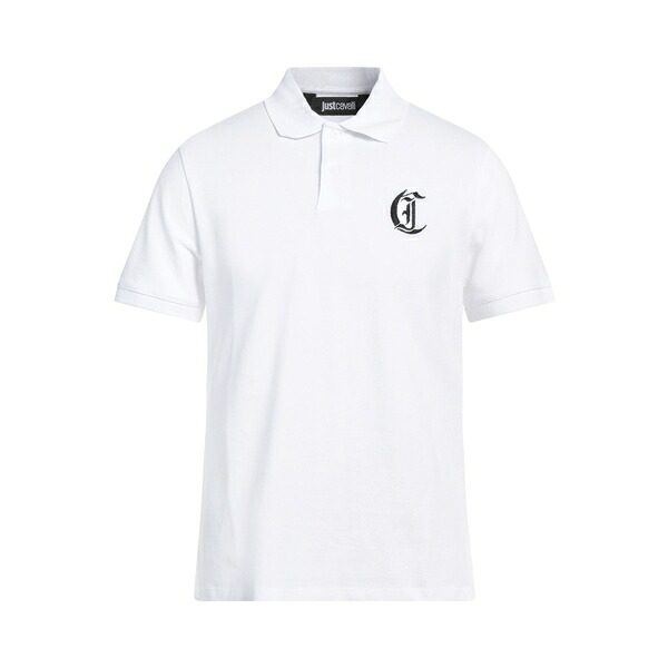 【送料無料】 ロベルトカヴァリ メンズ Tシャツ トップス Polo shirts White