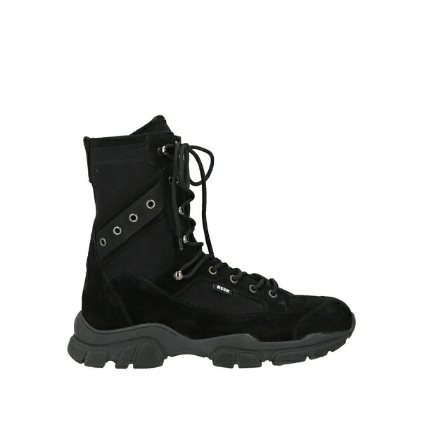 【貨物輸送無料】 エムエスジイエム メンズ ブーツ シューズ Ankle boots Black