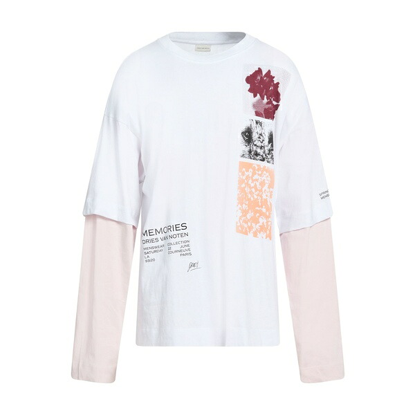 【送料無料】 ドリス・ヴァン・ノッテン メンズ Tシャツ トップス T-shirts White