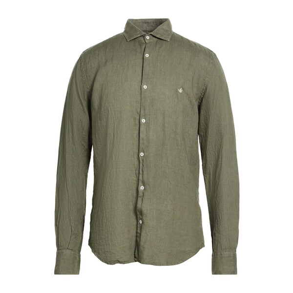 【送料無料】 ブルックスフィールド メンズ シャツ トップス Shirts Green