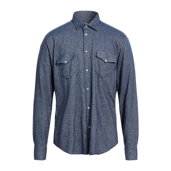 【送料無料】 サンリサ メンズ シャツ トップス Shirts Blue|asty