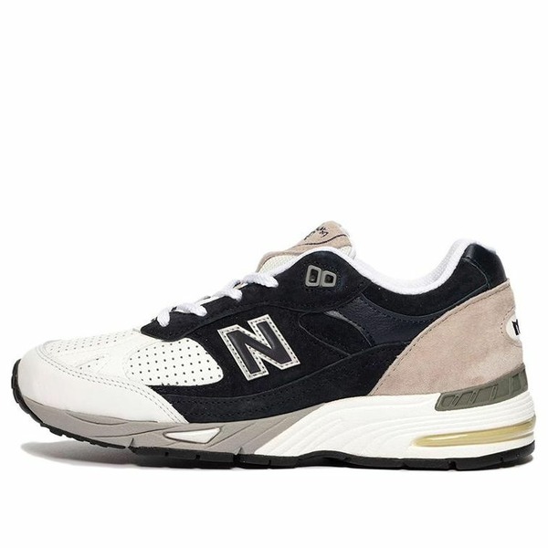 New Balance ニュー平衡にする メンズ スニーカー  【New Balance Sneakersnstuff x 991 Made インチ England \u0027Perforated Pack - Navy White\u0027 M991PJ】  大きさ US_7(25.0糎)
