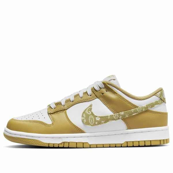 Nike ナイキ レディース スニーカー White/Yellow 【(WMNS) Nike Dunk Low 'Barley Paisley' DH4401-104】 サイズ US_7.5(24.5cm)|asty