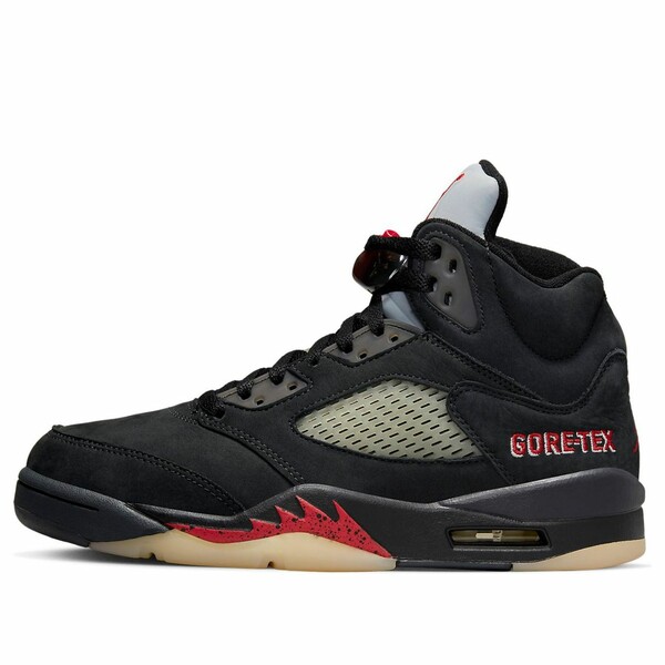 Air Jordan ジョーダン レディース スニーカー BLACK/RED 【(WMNS) Air Jordan 5 GORE-TEX 'Off-Noir' DR0092-001】 サイズ US_W_12|asty