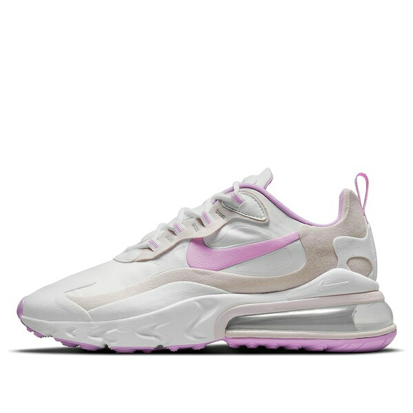 Nike ナイキ レディース スニーカー White/Fuchsia Glow/Platinum Violet 【(WMNS) Nike Air Max 270 React 'White Fuchsia Glow Platinum Violet' CZ1609-100】 サイズ US_5(22.0cm)｜asty