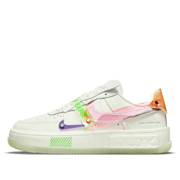 Nike ナイキ レディース スニーカー White/Green/Orange/Purple 【(WMNS) Nike Air Force 1 Fontanka 'Have A Good Game' DO2332-111】 サイズ US_7.5(24.5cm)|asty