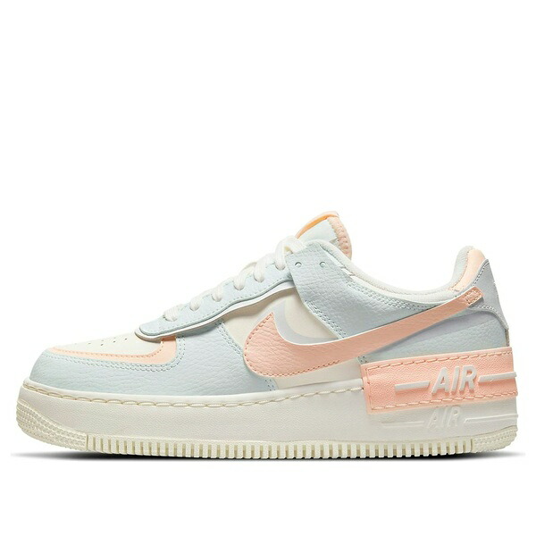 Nike ナイキ レディース スニーカー Blue/Pink/CreamWhite 【(WMNS) Nike Air Force 1 Shadow 'Barely Green Crimson Tint' CU8591-104】 サイズ US_6.5(23.5cm)｜asty
