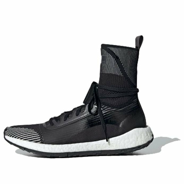 adidas アディダス レディース スニーカー Black 【(WMNS) adidas x Stella McCartney PulseBoost 固定ディスク Mid \u0027Utility Black\u0027 EG1067】  大きさ US_5.5(22.5糎)