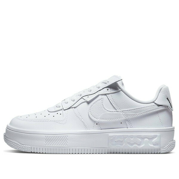 Nike ナイキ レディース スニーカー White 【(WMNS) Nike Air Force 1 Fontanka \u0027Triple White Multi Color Swoosh\u0027 DH1290-100】  大きさ US_5.5(22.5糎)
