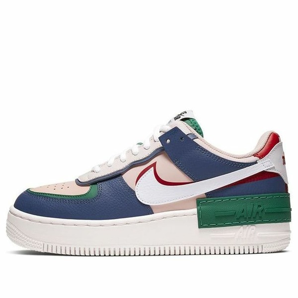 Nike ナイキ レディース スニーカー Pink/Blue/White/Green 【(WMNS) Nike Air Force 1 Shadow \u0027Mystic Navy\u0027 CI0919-400】  大きさ US_8(25.0糎)
