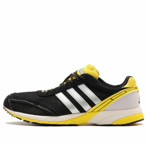 adidas アディダス レディース スニーカー Core Black/ Silver Metallic/Yellow 【(WMNS) adidas Adizero Adios OG 'Black Silver' JP7635】 サイズ US_8(25.0cm)|asty