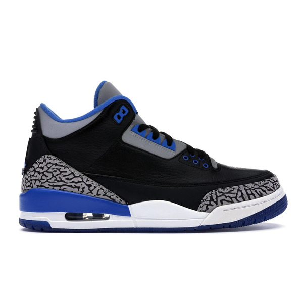 Jordan ジョーダン メンズ スニーカー 【Jordan 3 Retro Sport Blue】 サイズ US_10(28.0cm) Black/Sport Blue-Wolf Grey|asty