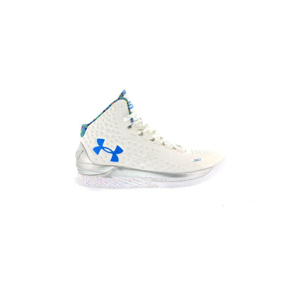Under Armour アンダーアーマー メンズ スニーカー  【UA Curry 1 Splash Party (2015)】  サイズ US_11(29.0cm) White/Metallic Silver-Blue
