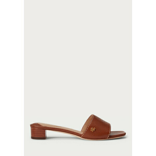 【Ralph Lauren】Fay タンブルドレザーの上品フラットサンダル Amazon | Lauren Ralph Lauren レディース フェイタンブルレザー