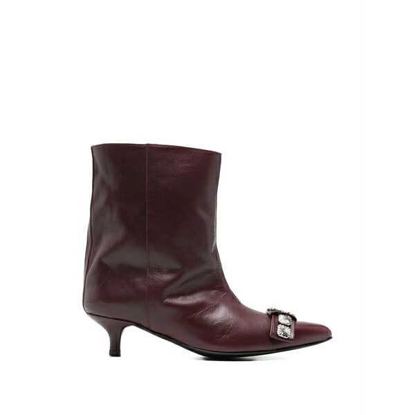 トゥーガ ピューラ レディース ブーツ シューズ Toe-embellished leather boots Red