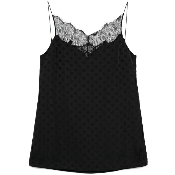 ジバンシー レディース カットソー トップス Polka-dot tank top Black