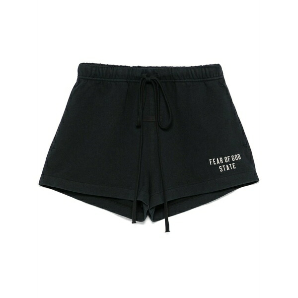 エフオージーエッセンシャルズ レディース 心地好いズボン下 ボトムス Fleece track shorts Black