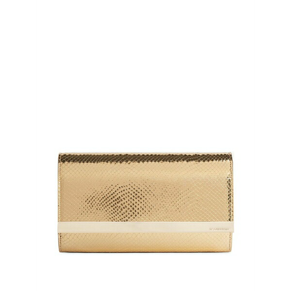 ディースクエアード レディース クラッチペダル御徒面子 御徒面子 Metallic textured wallet Gold