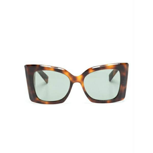 サンローラン アイウェア レディース 黒眼鏡＆アイウェア 付属物 Blaze tortoiseshell-effect sunglasses Brown
