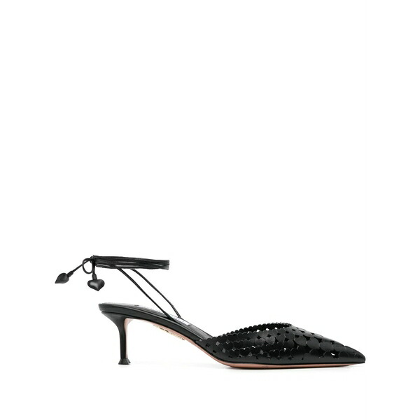 アクアズーラ レディース パンプス シューズ 50粍 amourose pumps Black