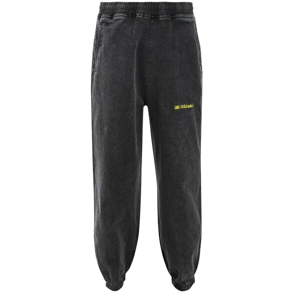 受け答え ベンジャミンズ メンズ 心地好いズボン下 ボトムス Faded track pants Black