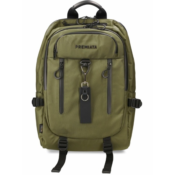 プレミアータ メンズ うしろ側容器に並べる・背嚢 御徒面子 Ventura backpack Green