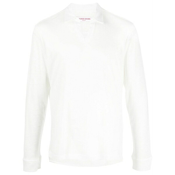 オール赤ちょうちん 赤銅色 メンズ スポーツシャツ トップス Felix placket-detail polo shirt White
