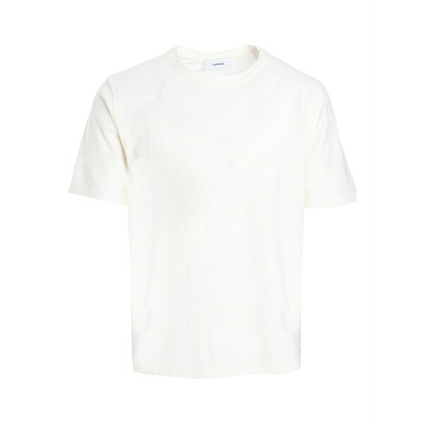 ラルディーニ メンズ プルオーバー トップス Crew-neck short-sleeve t-shirt White