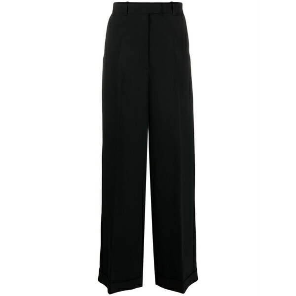ビクターアンドロルフ レディース カジュアルパンツ ボトムス Pressed-crease concealed-fastening tailored trousers Black|asty