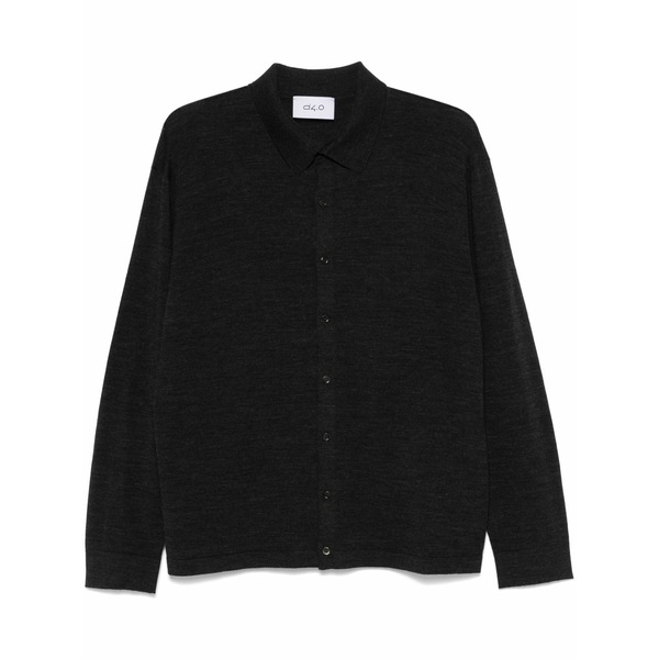 ディーフォーポイントゼロ メンズ ジレー アウター Wool cardigan  Grey