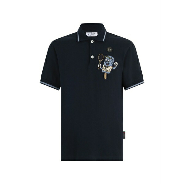 フィリップ飾り気のない メンズ スポーツシャツ トップス Gelato monsters polo shirt Blue
