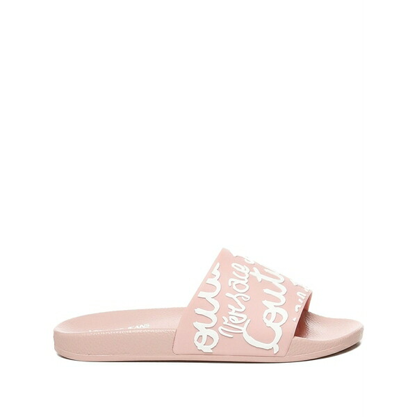 ベルサーチ レディース サンダル シューズ Logo-detail slip-on slides Pink｜asty