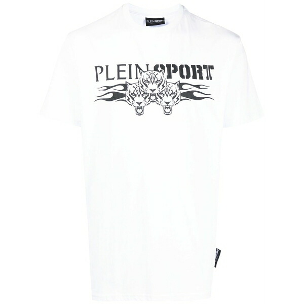 プレインスポーツ メンズ Tシャツ トップス Logo-print t-shirt White|asty