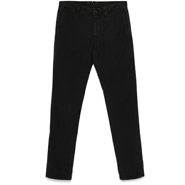 インコテックス メンズ 心地好いズボン下 ボトムス Slim-leg chinos Black