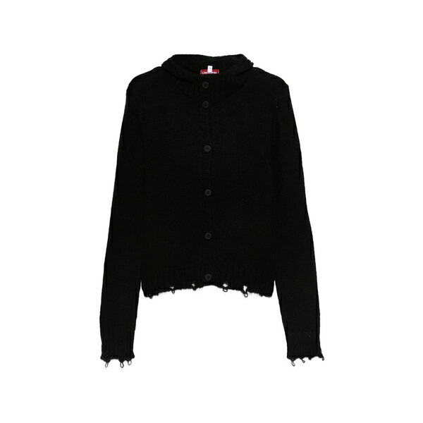 プリンスチャールズ島・ジェフリー メンズ パーカー・スウェットシャツ アウター Ear-detail hoodie Black
