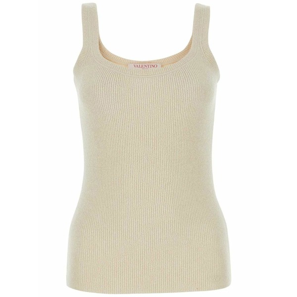 ヴァレンティノ ガラヴァーニ レディース カットソー トップス Ribbed tank top  Neutrals