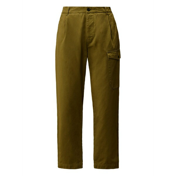 シーピーカンパニー メンズ 心地好いズボン下 ボトムス Pleated cargo pants Green ズボン・パンツ-メンズファッション