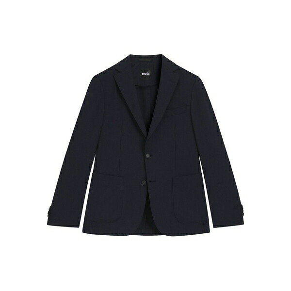 ボス メンズ ジャケット&ブルゾン アウター Hanry buttoned blazer Blue|asty