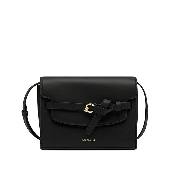コチネレ レディース ショルダーバッグ 御徒面子 Knot-detail leather shoulder bag Black
