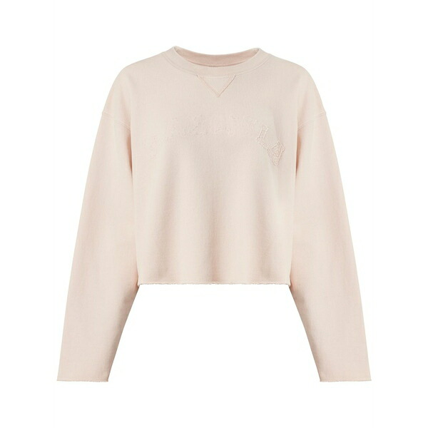 マルタンマルジェラ レディース 編み物\u0026スウェーター アウター Logo-appliqu?? cotton sweatshirt Pink
