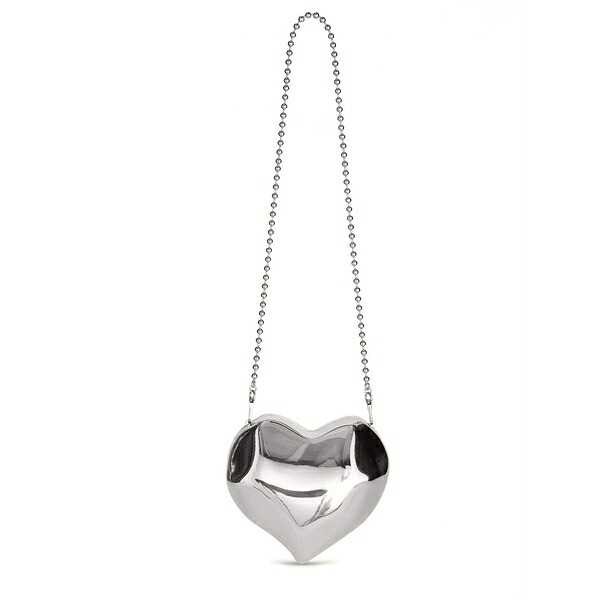 サイモンミラー レディース ショルダーバッグ バッグ Molded heart metallic shoulder bag Silver