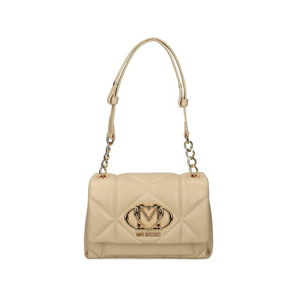 ラブ モスキーノ レディース ショルダーバッグ バッグ Quilted chain-strap cross body bag Neutrals｜asty