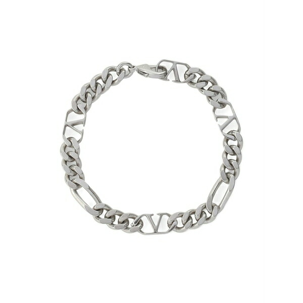 ヴァレンティノ ガラヴァーニ メンズ ブレスレット・バングル・アンクレット 添え物 Vlogo signature metal bracelet Silver